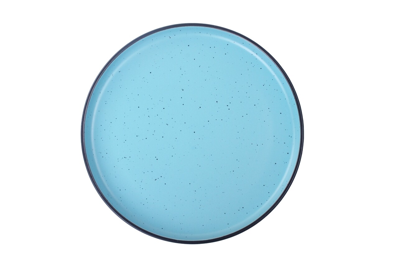 Set 6 farfurii intinse Electra, Art of Dining by Heinner, Ø27 cm, ceramica, albastru - imagine 3